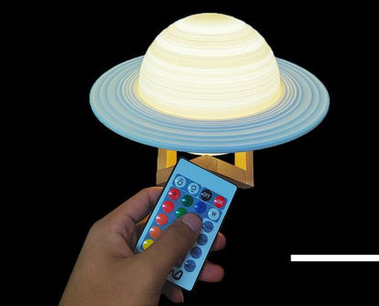 3D Galaxy Cosmic Saturn Night Light Lamp For kids Room Decoration