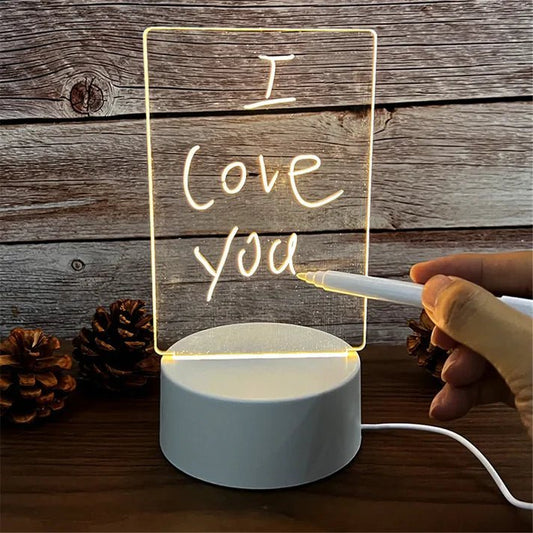 Note Board Message 3D LED Night Light With Pen for Children And Adults Home Decoration - NHP - Lapland Glow